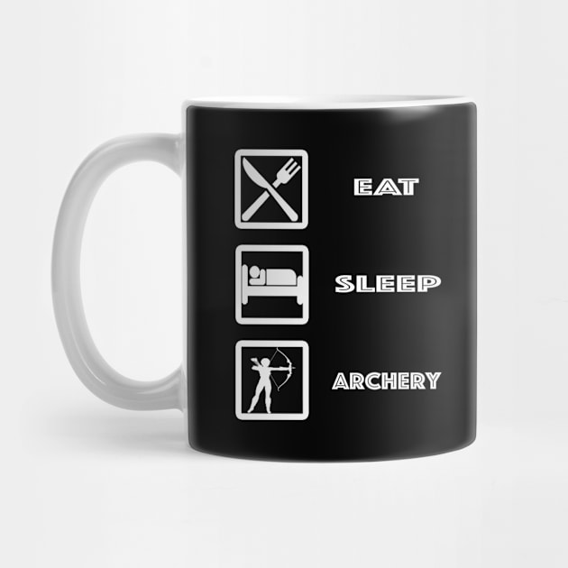 Archery - Eat Sleep Archery by Kudostees